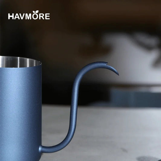 304 Stainless Steel 600ml Long Gooseneck Spout Barista Espresso Coffee Maker Kettle Teapot Accessories Tools - Deems