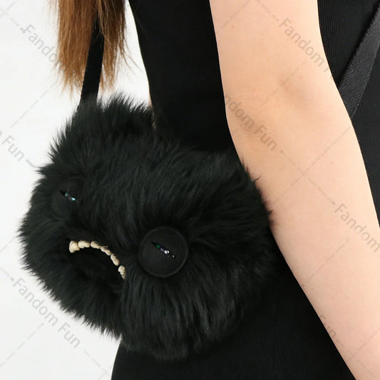 Fuggler Original Plush Shoulder Bag Wide Eyed Weirdo Screech Ugly Tooth Monster Big Head Crossbody Furry Backpack Birthday Gift