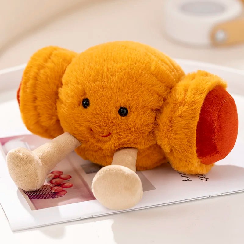 New Cartoon Egg Stuffed Toy Expression Food Bread Toast Series Breakfast Doll Fun Decoration Pillow Baby Comfort Doll Xmas Gifts - Deems