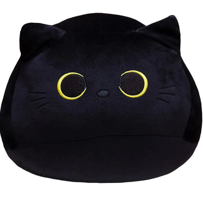 25cm Kawaii Black Cat Plush Toy Soft Stuffed Animal Pillow Black Cat Plush Doll Baby Toys Plushie Christmas Gift for Kids Girls - Deems