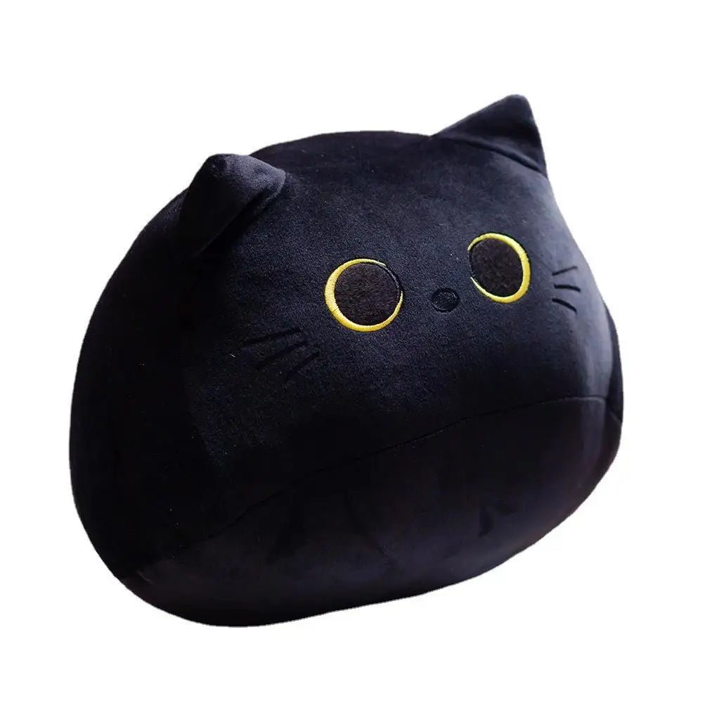 25cm Kawaii Black Cat Plush Toy Soft Stuffed Animal Pillow Black Cat Plush Doll Baby Toys Plushie Christmas Gift for Kids Girls - Deems