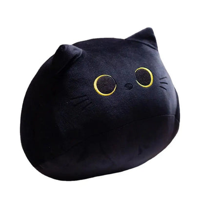 25cm Kawaii Black Cat Plush Toy Soft Stuffed Animal Pillow Black Cat Plush Doll Baby Toys Plushie Christmas Gift for Kids Girls - Deems
