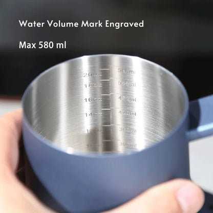 304 Stainless Steel 600ml Long Gooseneck Spout Barista Espresso Coffee Maker Kettle Teapot Accessories Tools - Deems