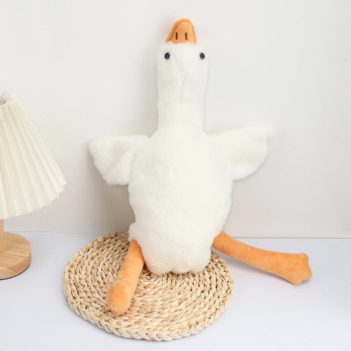 50cm Soft Goose Plush Toy for Cats Dogs Relax Pet Companion Anxiety - Relieving Dog Buddy Energy Release Gift for Pets - Deems