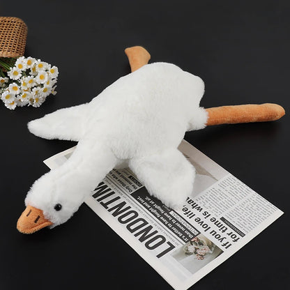 50cm Soft Goose Plush Toy for Cats Dogs Relax Pet Companion Anxiety - Relieving Dog Buddy Energy Release Gift for Pets - Deems