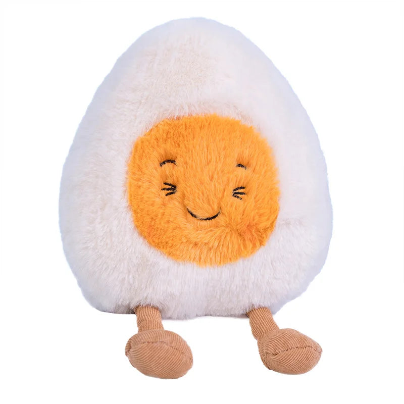 New Cartoon Egg Stuffed Toy Expression Food Bread Toast Series Breakfast Doll Fun Decoration Pillow Baby Comfort Doll Xmas Gifts