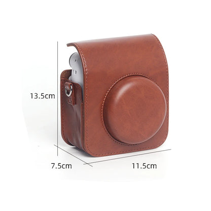 For Instax Mini 12 Camera Case PU Leather Soft Silicone Cover Camera Bag for Fujifilm Film Bag with Shoulder Strap