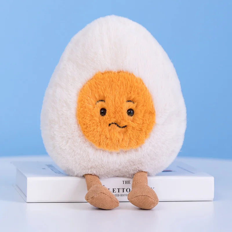 New Cartoon Egg Stuffed Toy Expression Food Bread Toast Series Breakfast Doll Fun Decoration Pillow Baby Comfort Doll Xmas Gifts