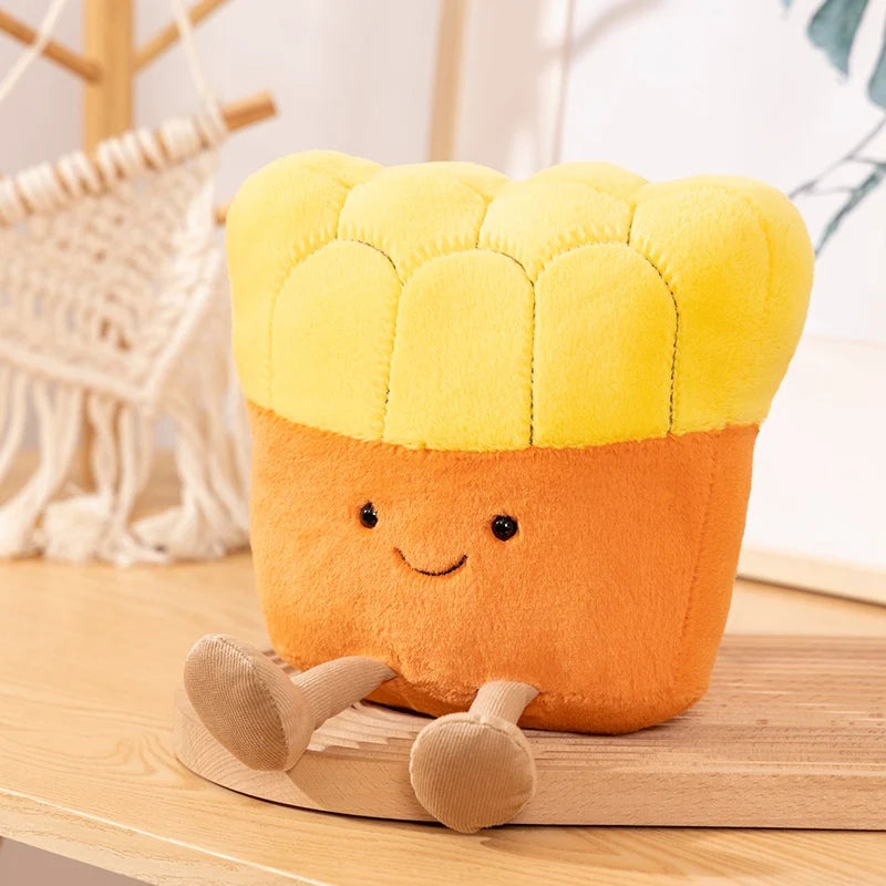 New Cartoon Egg Stuffed Toy Expression Food Bread Toast Series Breakfast Doll Fun Decoration Pillow Baby Comfort Doll Xmas Gifts