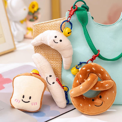 New Cartoon Egg Stuffed Toy Expression Food Bread Toast Series Breakfast Doll Fun Decoration Pillow Baby Comfort Doll Xmas Gifts