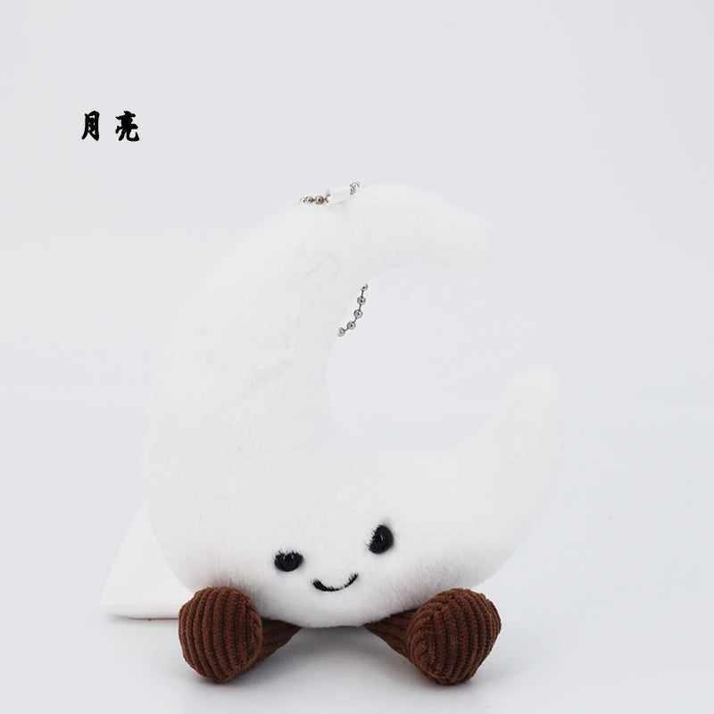 Funny Christmas Tree Plush Toys Cute Cartoon Gingerbread Dolls Soft Star Moon Shape Stuffed for Kids Festival Decor Party Gift