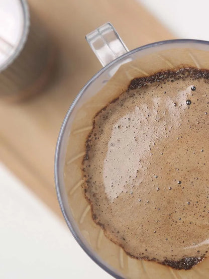 Reusable Coffee Dripper Resin Coffee Filter for Pour Over Barista Coffee Brewing Coffee Funnel Filter Cup1-2Cups/1-4Cups