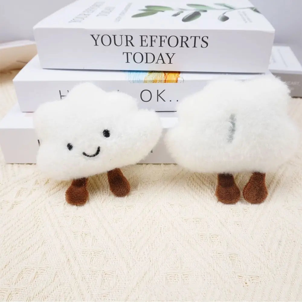 Cute Cartoon Cloud Keychain Stuffed Toys Couple Pendant Couple Key Chain Student Backpack Key Ring Jewelry Accessories Gifts