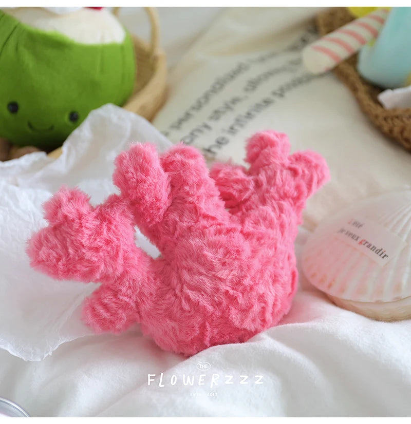 JELLYCAT Lemonade Coconut Plushies Very Soft Palm Tree Red Coral Plush Toy Cartoon Doll Home Decor Xmas Gifts Girl