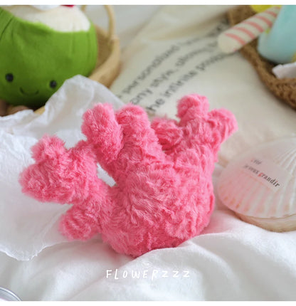 JELLYCAT Lemonade Coconut Plushies Very Soft Palm Tree Red Coral Plush Toy Cartoon Doll Home Decor Xmas Gifts Girl