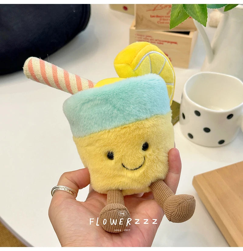 JELLYCAT Lemonade Coconut Plushies Very Soft Palm Tree Red Coral Plush Toy Cartoon Doll Home Decor Xmas Gifts Girl