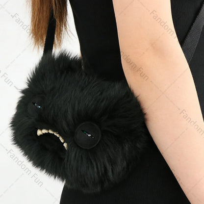 Fuggler Original Plush Shoulder Bag Wide Eyed Weirdo Screech Ugly Tooth Monster Big Head Crossbody Furry Backpack Birthday Gift