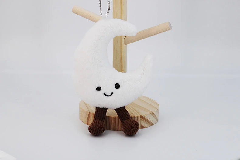 Funny Christmas Tree Plush Toys Cute Cartoon Gingerbread Dolls Soft Star Moon Shape Stuffed for Kids Festival Decor Party Gift