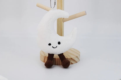 Funny Christmas Tree Plush Toys Cute Cartoon Gingerbread Dolls Soft Star Moon Shape Stuffed for Kids Festival Decor Party Gift