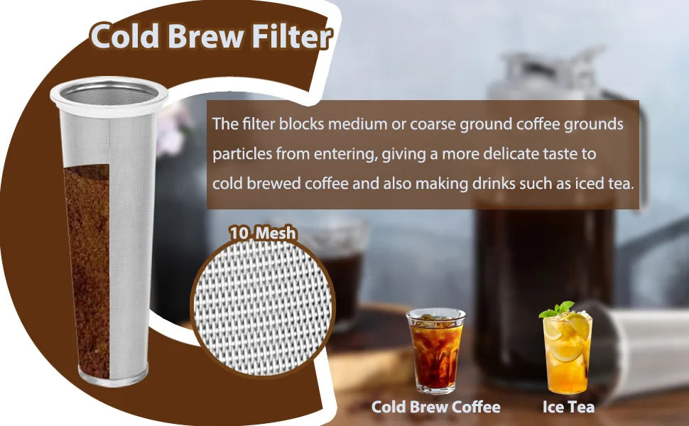 Glass Mason Jar Pitcher with Lid Wide Mouth,32/64oz Cold Brew Coffee Pot Water Bottle Iced Tea Dispenser,Beverage Glass Bottle