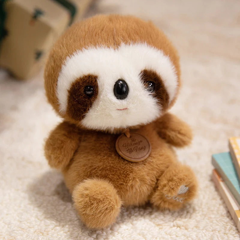 Cute Sitting Animals Red Panda Fox Sloth Cat Plush Toys Soft Plush Dolls Stuffed Capybara Pig Plushie Baby Toys Gifts for Kids