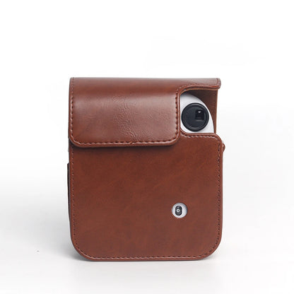 For Instax Mini 12 Camera Case PU Leather Soft Silicone Cover Camera Bag for Fujifilm Film Bag with Shoulder Strap