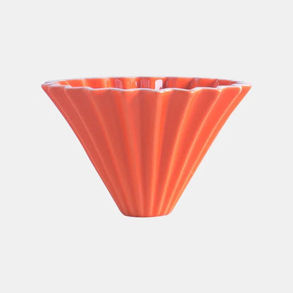 Ceramic Coffee Dripper Pour Over Coffee Maker Handmade Origami Coffee Filter Cup Flower Shape Funnel Drip Cafe Cake Cup Home - Deems