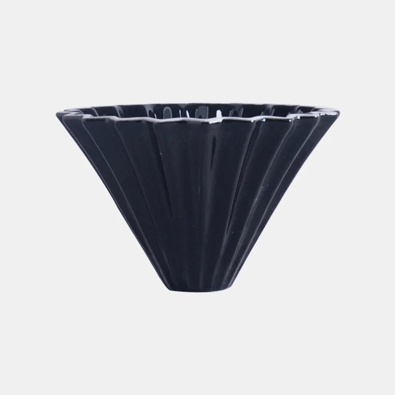 Ceramic Coffee Dripper Pour Over Coffee Maker Handmade Origami Coffee Filter Cup Flower Shape Funnel Drip Cafe Cake Cup Home - Deems