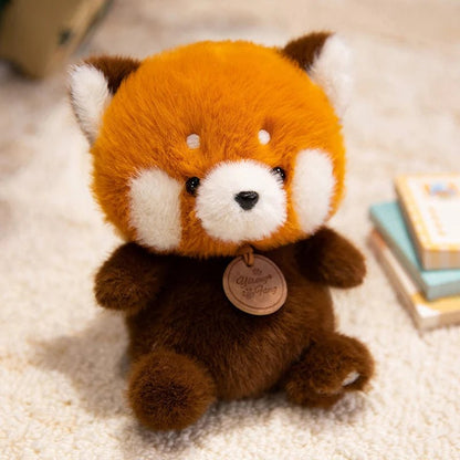 Cute Sitting Animals Red Panda Fox Sloth Cat Plush Toys Soft Plush Dolls Stuffed Capybara Pig Plushie Baby Toys Gifts for Kids - Deems