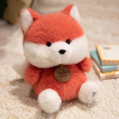 Cute Sitting Animals Red Panda Fox Sloth Cat Plush Toys Soft Plush Dolls Stuffed Capybara Pig Plushie Baby Toys Gifts for Kids - Deems