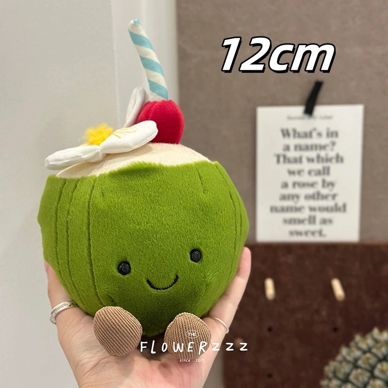 JELLYCAT Lemonade Coconut Plushies Very Soft Palm Tree Red Coral Plush Toy Cartoon Doll Home Decor Xmas Gifts Girl - Deems