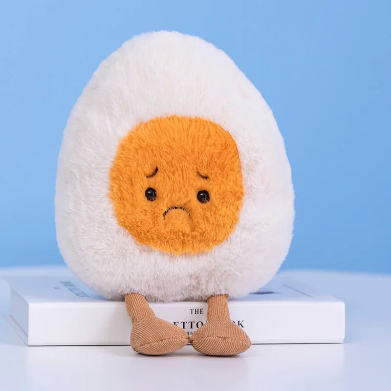 New Cartoon Egg Stuffed Toy Expression Food Bread Toast Series Breakfast Doll Fun Decoration Pillow Baby Comfort Doll Xmas Gifts - Deems