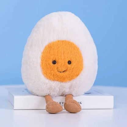 New Cartoon Egg Stuffed Toy Expression Food Bread Toast Series Breakfast Doll Fun Decoration Pillow Baby Comfort Doll Xmas Gifts - Deems