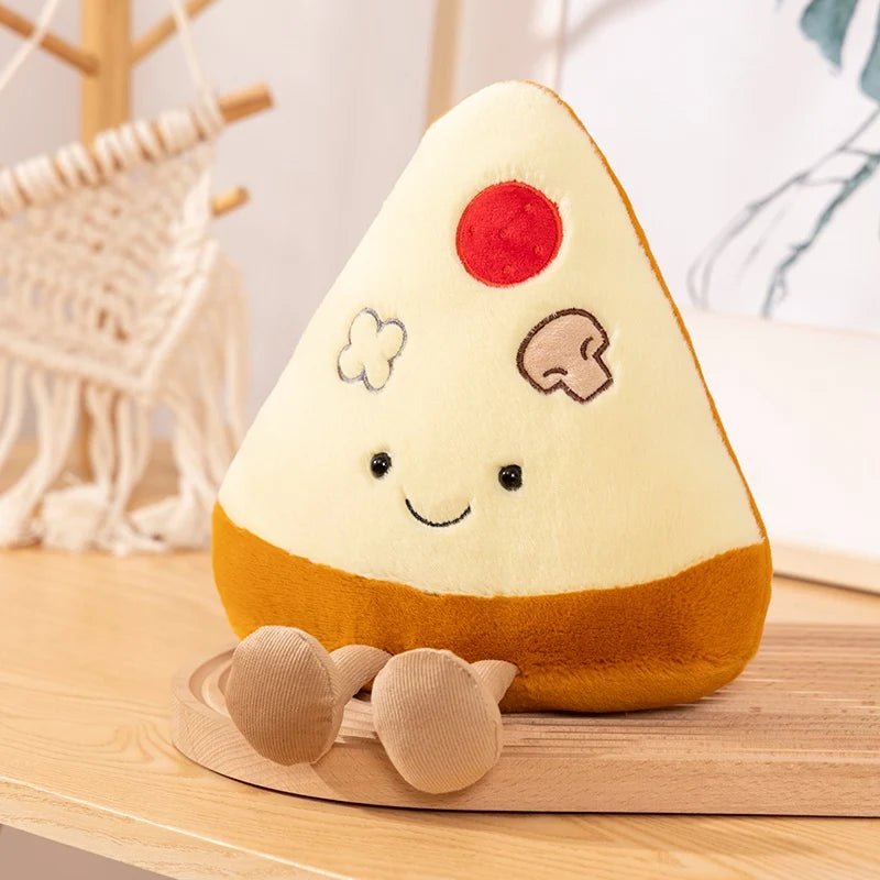 New Cartoon Egg Stuffed Toy Expression Food Bread Toast Series Breakfast Doll Fun Decoration Pillow Baby Comfort Doll Xmas Gifts - Deems