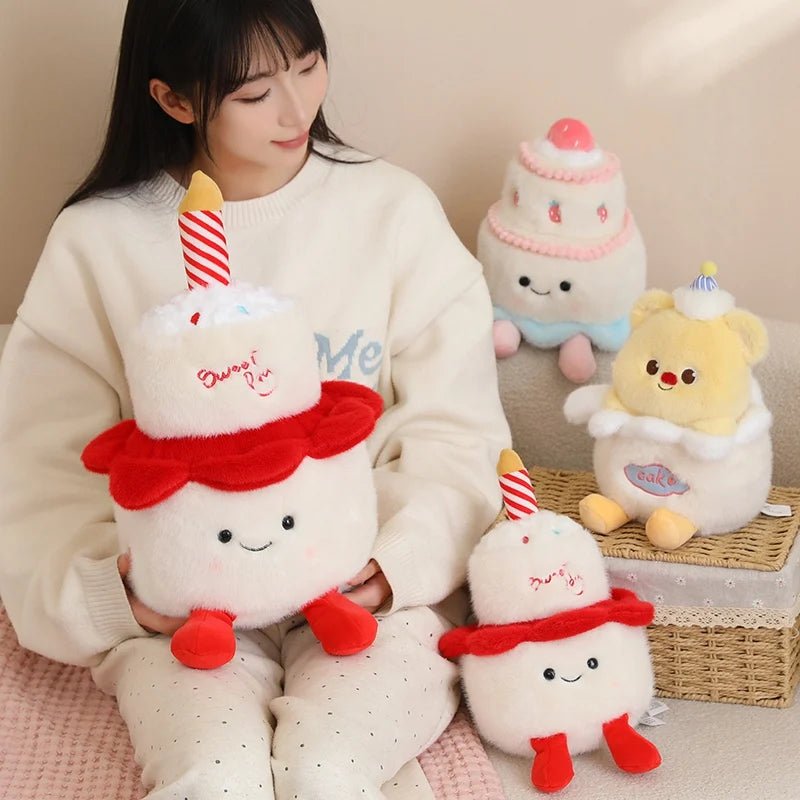 New Cartoon Egg Stuffed Toy Expression Food Bread Toast Series Breakfast Doll Fun Decoration Pillow Baby Comfort Doll Xmas Gifts - Deems