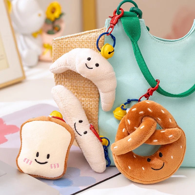 New Cartoon Egg Stuffed Toy Expression Food Bread Toast Series Breakfast Doll Fun Decoration Pillow Baby Comfort Doll Xmas Gifts - Deems