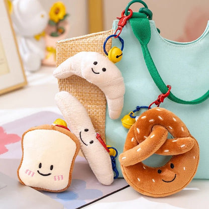New Cartoon Egg Stuffed Toy Expression Food Bread Toast Series Breakfast Doll Fun Decoration Pillow Baby Comfort Doll Xmas Gifts - Deems
