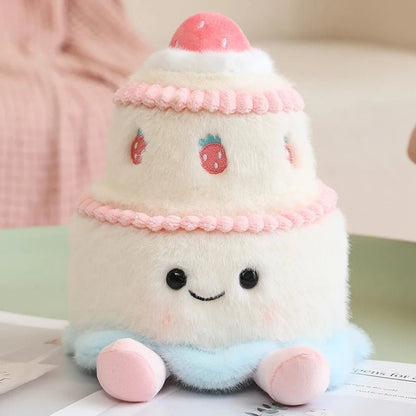 New Cartoon Egg Stuffed Toy Expression Food Bread Toast Series Breakfast Doll Fun Decoration Pillow Baby Comfort Doll Xmas Gifts - Deems