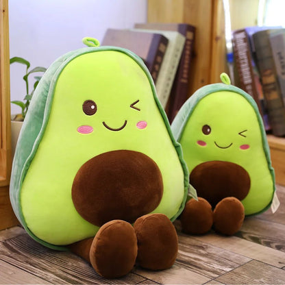 New Cute Avocado Plush Toy Doll Children's Sleeping Pillow Large Doll Holiday Gift Kawaii Creative Fruit Rag Doll Cushion - Deems