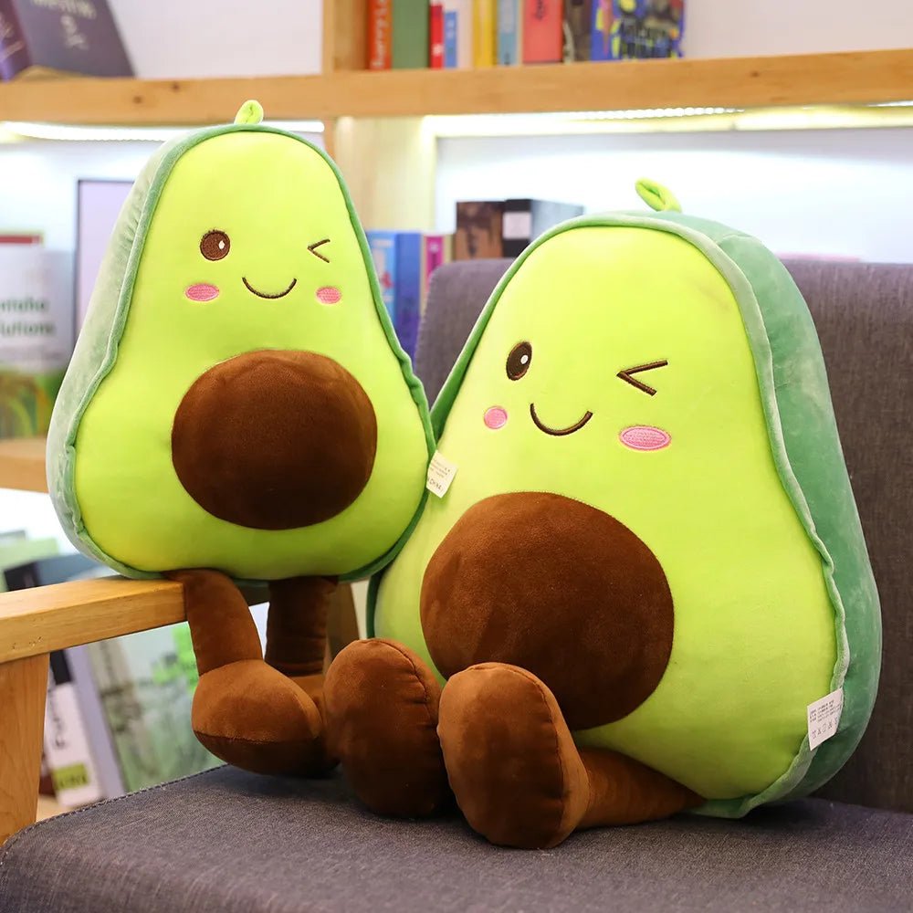 New Cute Avocado Plush Toy Doll Children's Sleeping Pillow Large Doll Holiday Gift Kawaii Creative Fruit Rag Doll Cushion - Deems