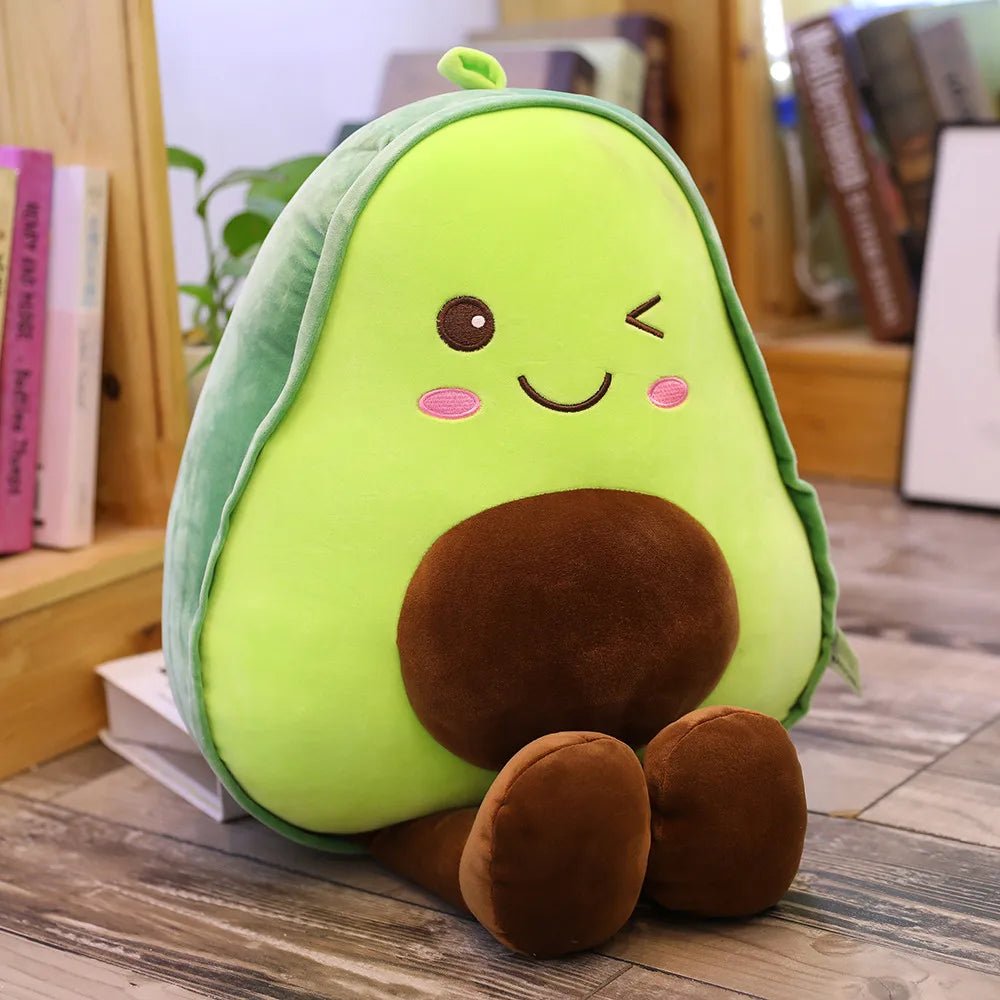 New Cute Avocado Plush Toy Doll Children's Sleeping Pillow Large Doll Holiday Gift Kawaii Creative Fruit Rag Doll Cushion - Deems