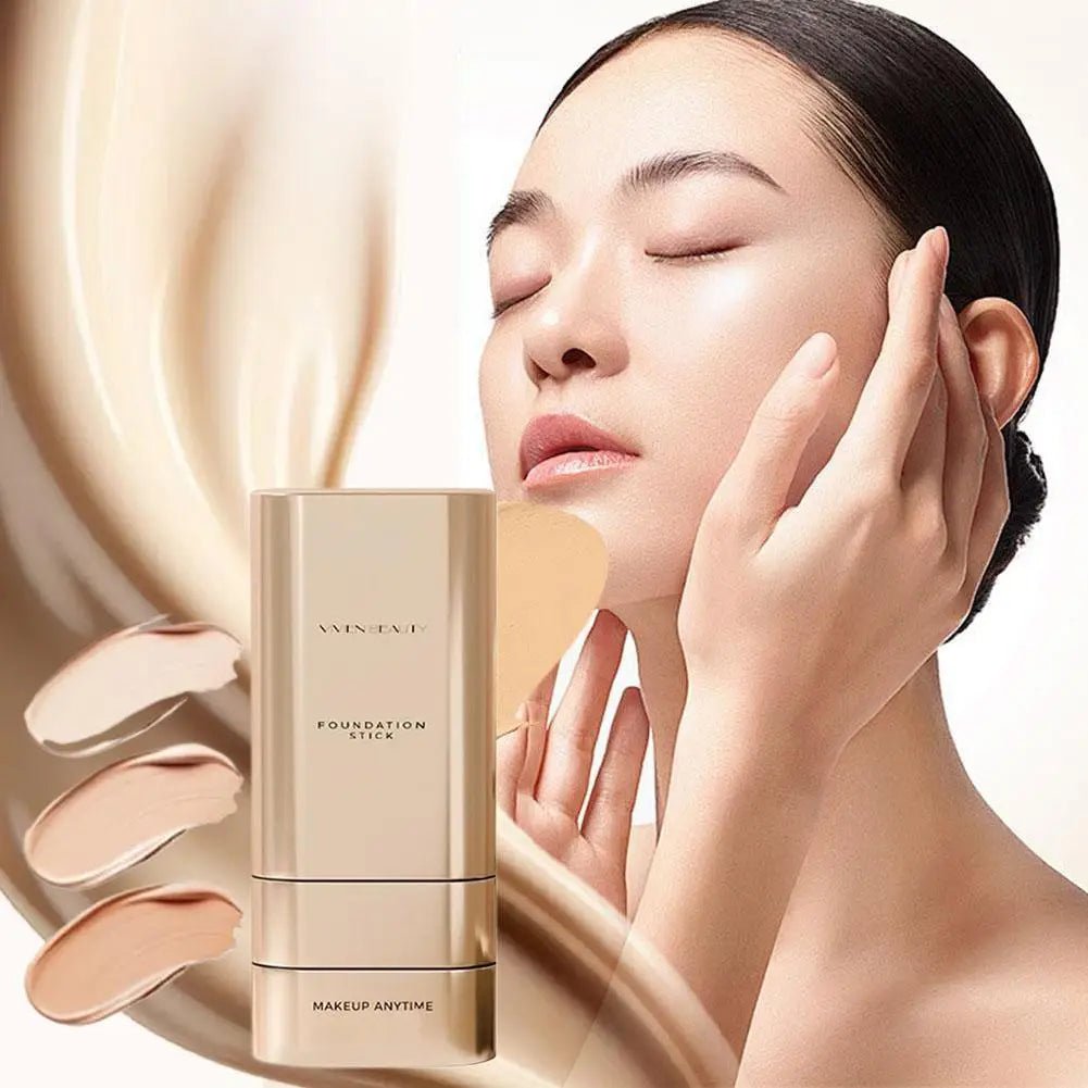 NEW Velvet Matte Foundation Stick Highly Malleable Concealer Contouring Lasting Waterproof Sweatproof High Coverage Foundation - Deems